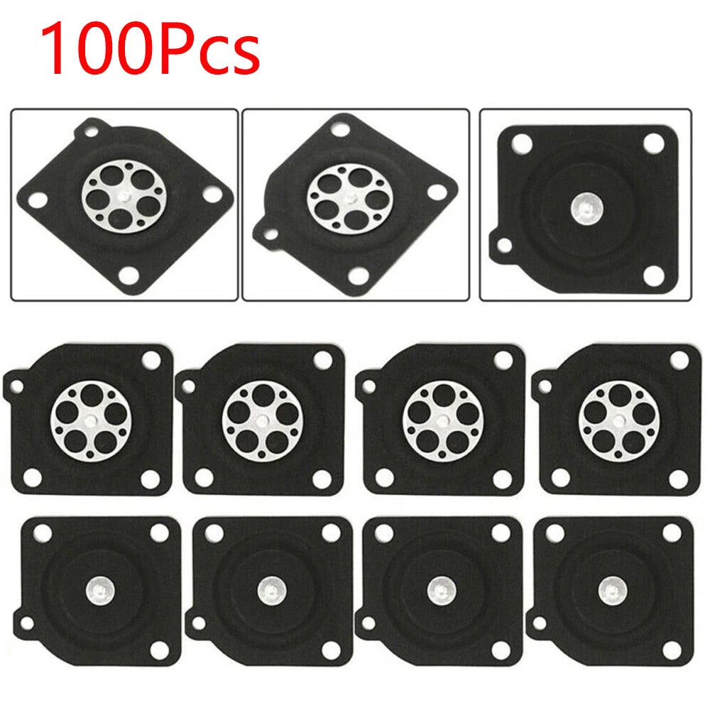 100Pcs Carburetor Metering Diaphragm Repair for Zama C1U (Chainsaw)