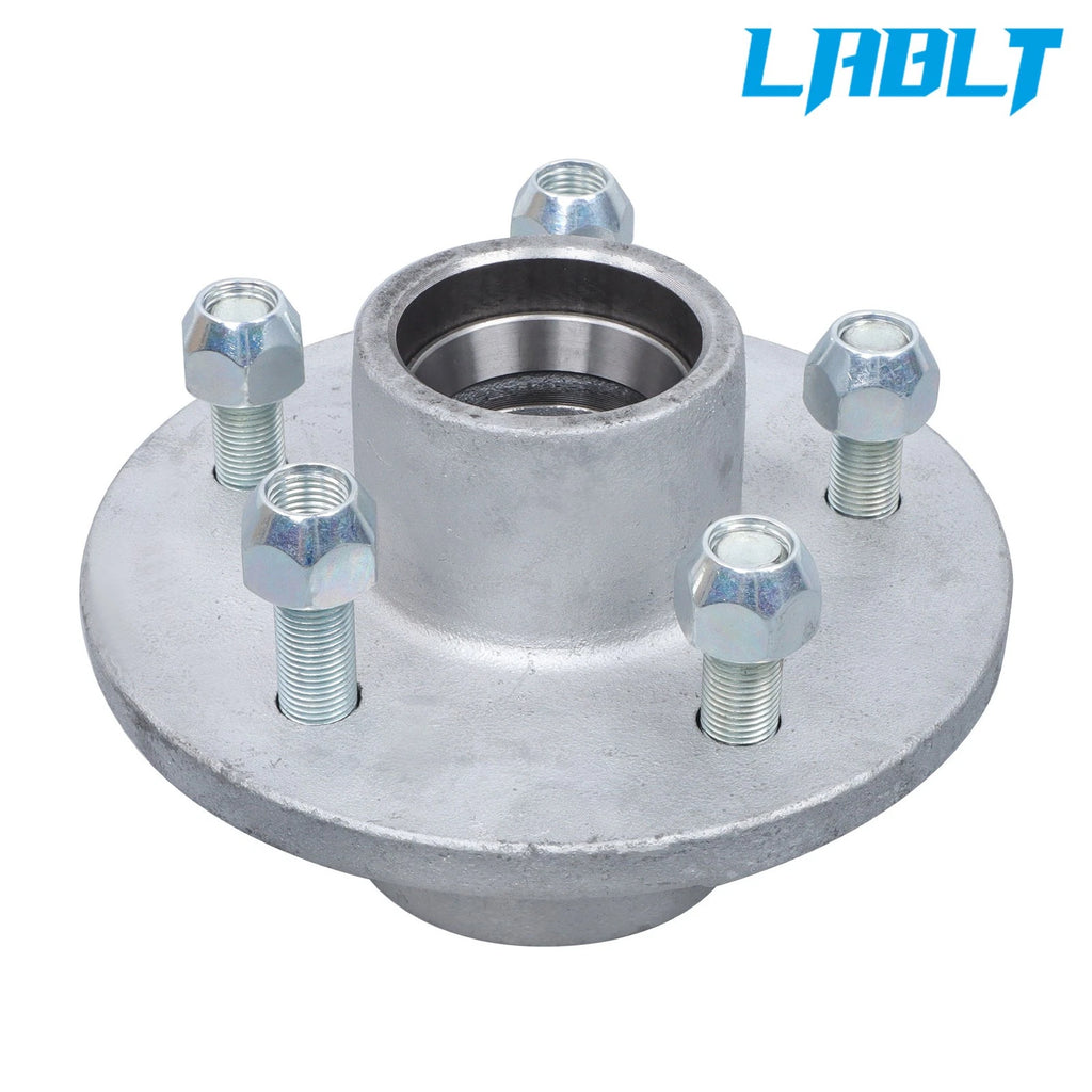 5 on 4.5" Galvanized Trailer Hub Kit for 3500 lbs #84 Spindle
