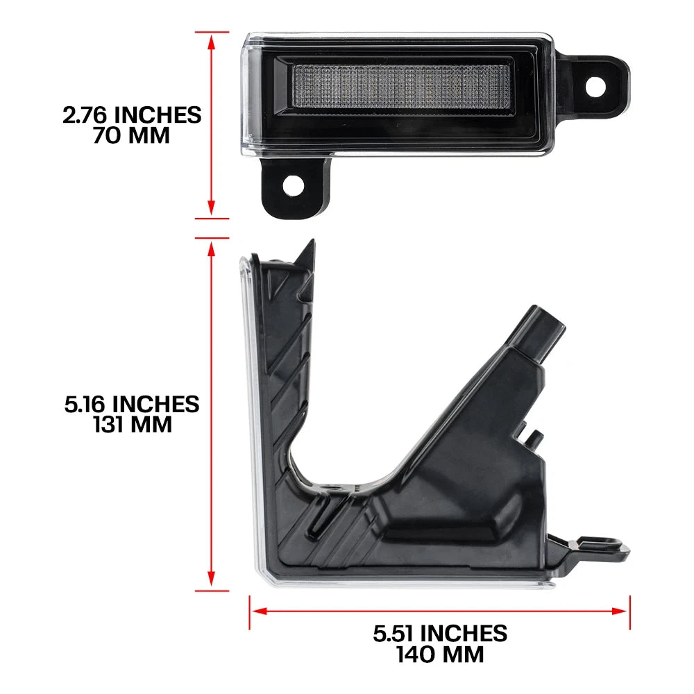 2X LED License Plate Light for Toyota Tundra XK70 (2022–Present)