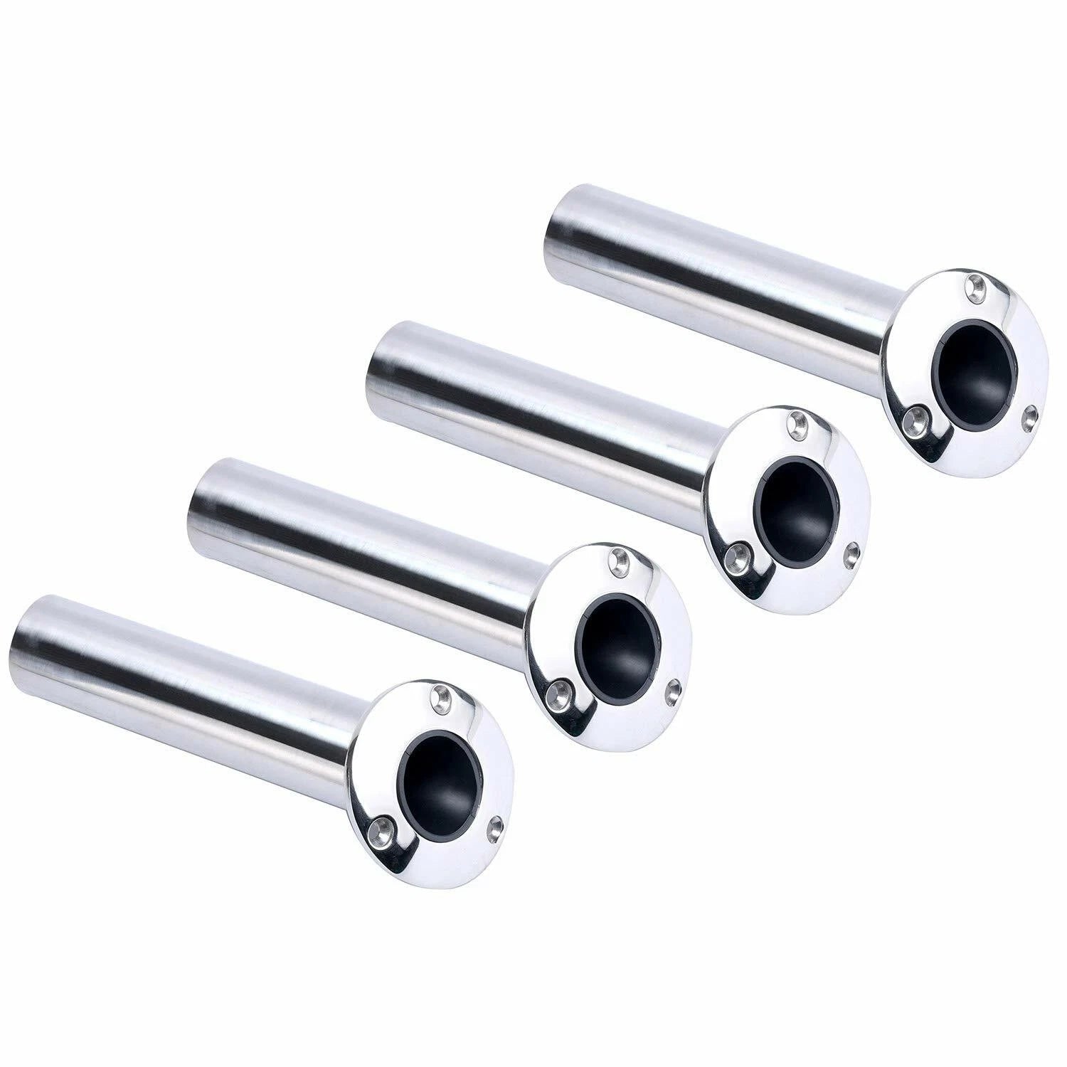4PC Heavy Duty Stainless Steel Flush Mount Fishing Rod Holders