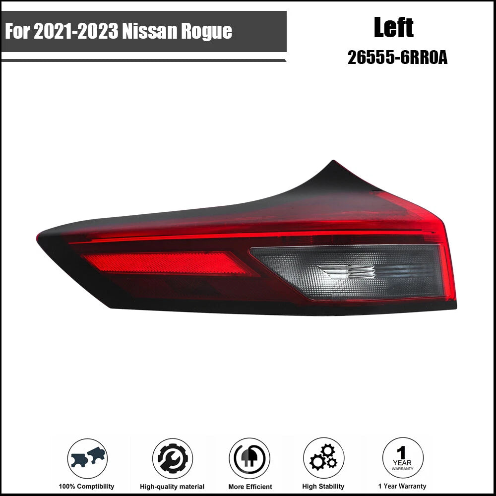 Rear Outer Left Taillight Assembly for Nissan Rogue (2021–2023)