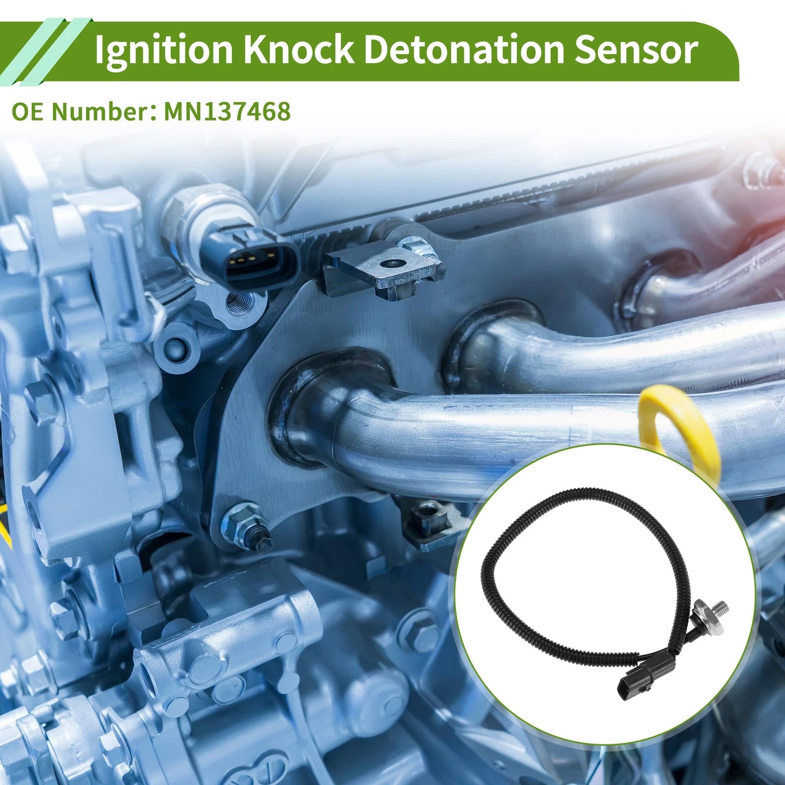Ignition Knock Detonation Sensor Replacement for Mitsubishi Lancer (2004–2012)