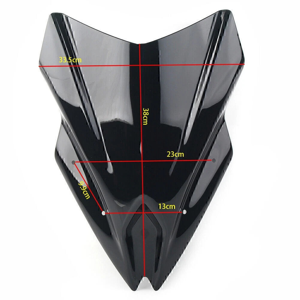 ABS Black Windscreen Windshield Deflector For Kawasaki Ninja 650 2017-2019 18