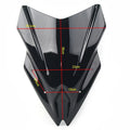 ABS Black Windscreen Windshield Deflector For Kawasaki Ninja 650 2017-2019 18