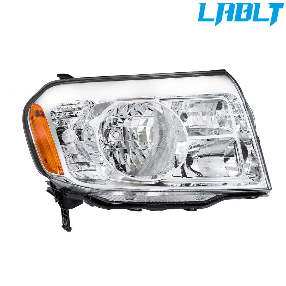 Right Side Headlight Halogen w/Chrome for Honda Pilot (2009–2011)