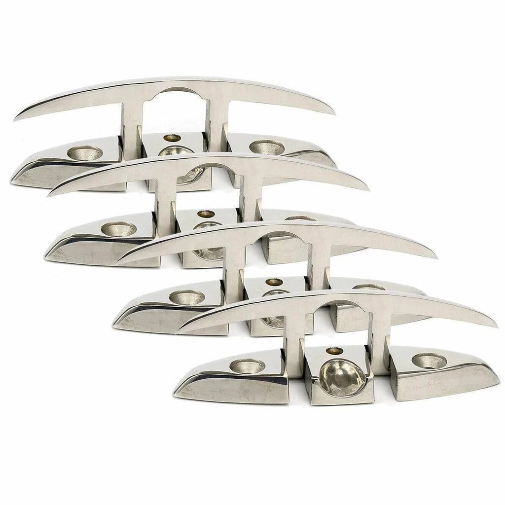 4X Stainless Steel Flip-up Dock Cleat for Boat Mooring (Universal)