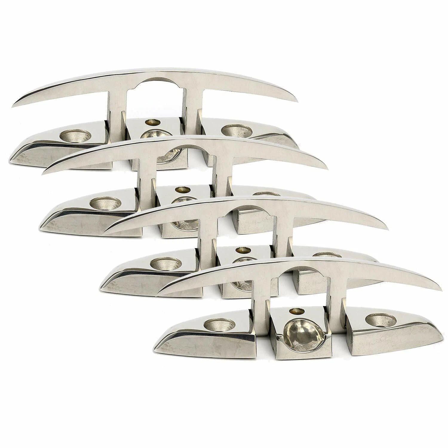 4X Stainless Steel Flip-up Dock Cleat for Boat Mooring (Universal)