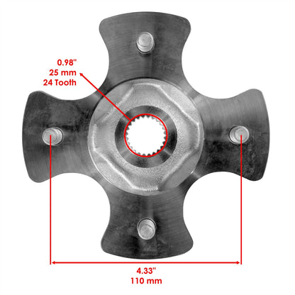 Rear Wheel Hub Replacement for Honda Rancher 420 TRX420FA (2009–2014)