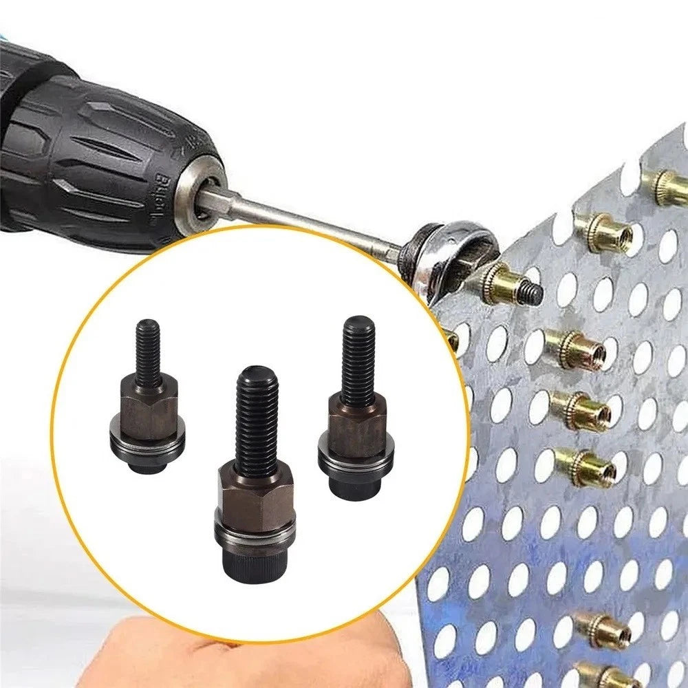 3pcs Hand Rivet Nut Mandrel Heads for Riveter Tools (M6 M8 M10)