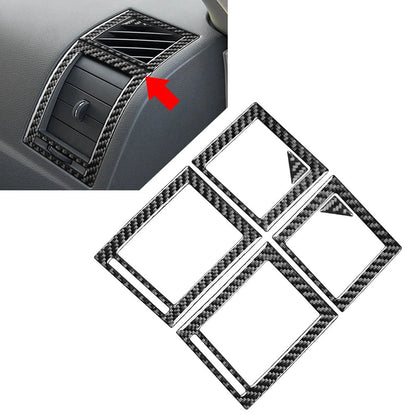 Black Dashboard Side Air Vent Outlet Cover Trim for Chrysler 300 300C (2005–2010)
