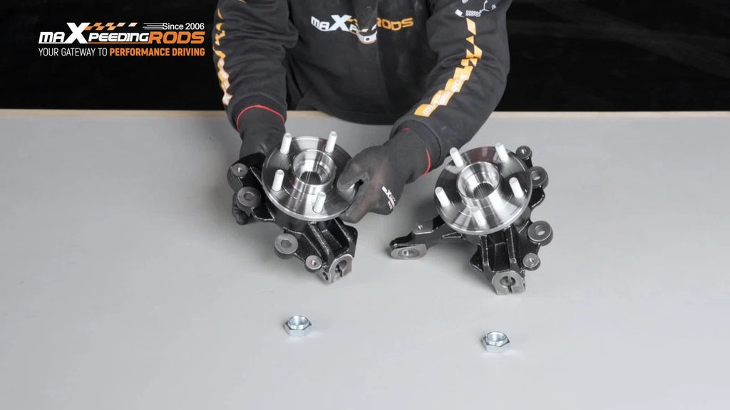 2X Front Steering Knuckle Wheel Hub Bearing Assembly for Ford Focus (2012–2018)