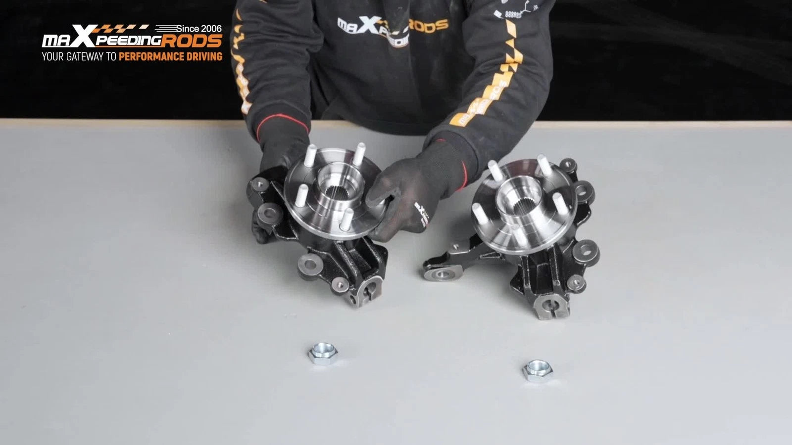 2X Front Steering Knuckle Wheel Hub Bearing Assembly for Ford Focus (2012–2018)