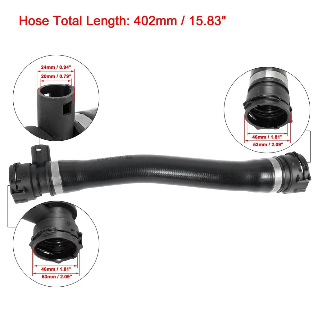 Coolant Water Hose from Expansion Tank for BMW E46 (2000–2006)