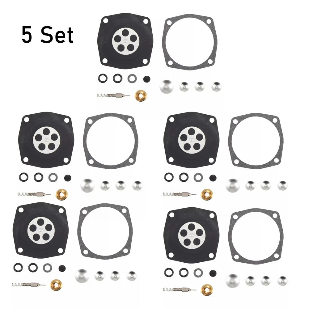 Set of 5 Carburetor Repair Kits for Oregon Tecumseh Toro (49-039, 49-239, 630978, 630932)