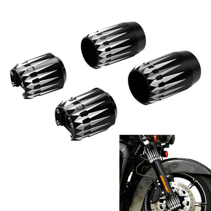 Front Fork Slider Covers for Harley Touring Street Electra Glide (1984–2013)