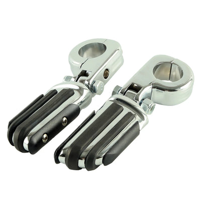 1 1/4" Highway Bar Footpegs Mount for Harley Touring Softail
