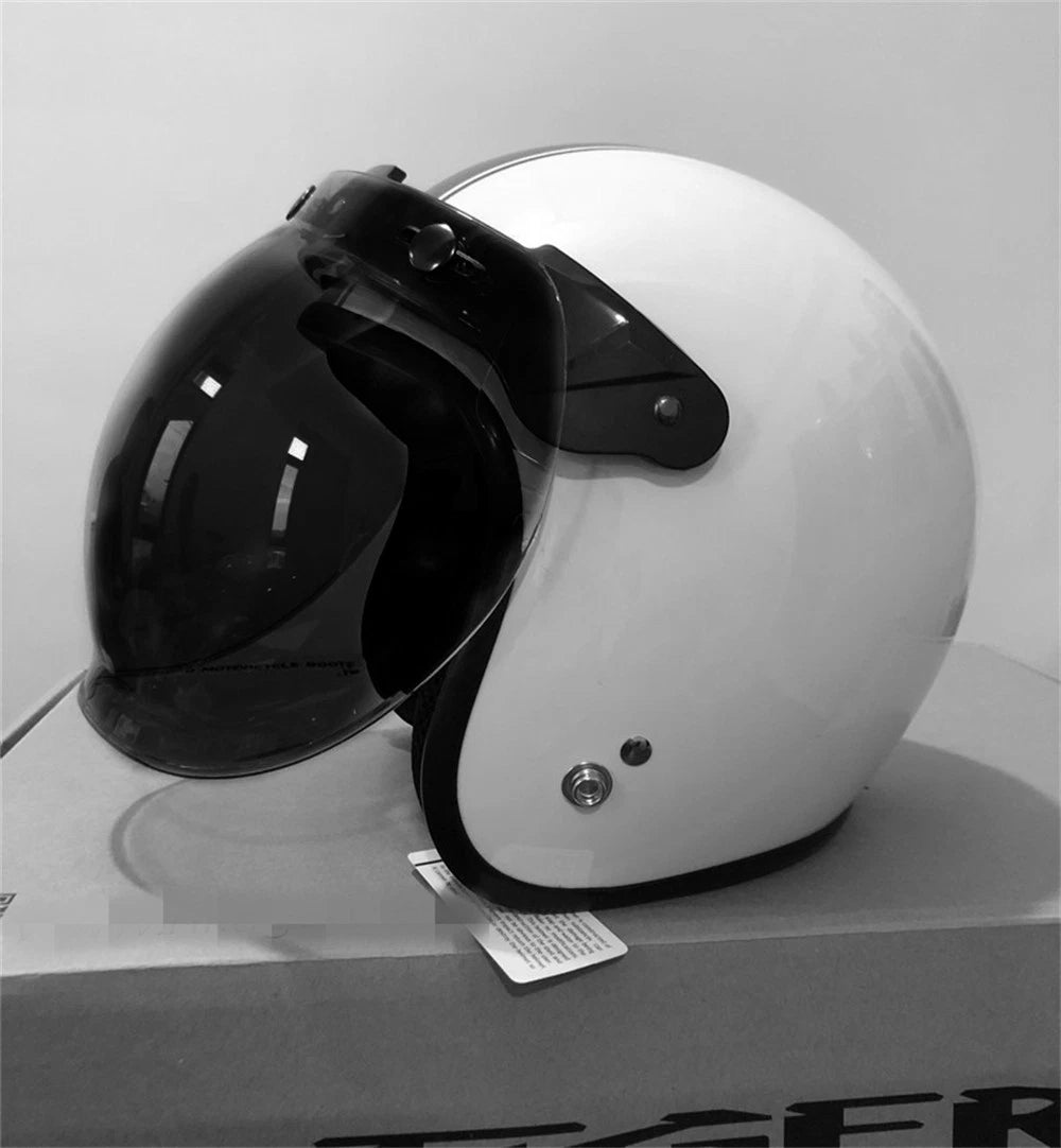 Bubble Visor for Open Face Helmet (Vintage Retro 3/4)
