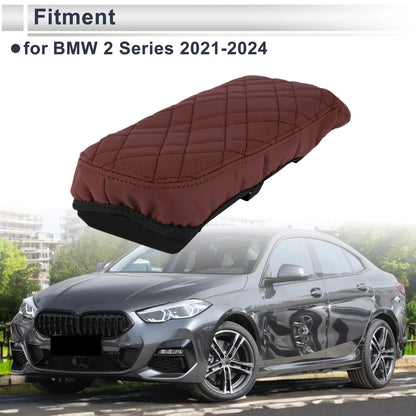 Car Center Console Cover Replacement for BMW 2 Series (2021–2024) Wine Red