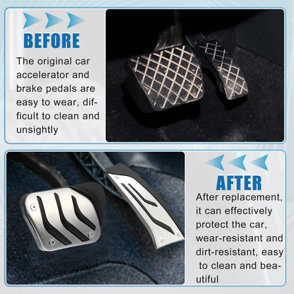 3X Accelerator & Brake Pedal Covers for BMW 1 2 3 4 Series (F20)