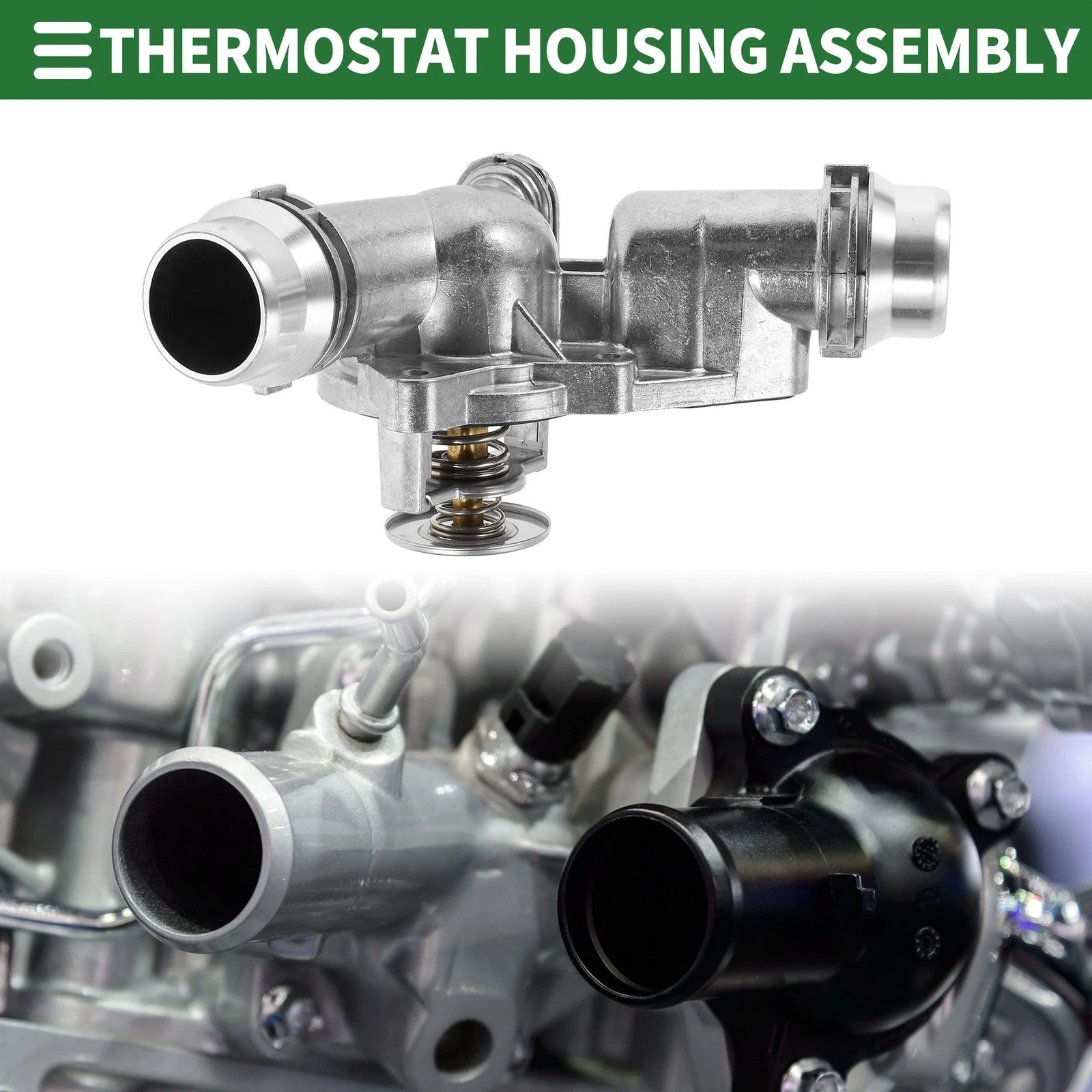 Engine Coolant Thermostat Housing Assembly for BMW 325i 2.5L (2001–2005)