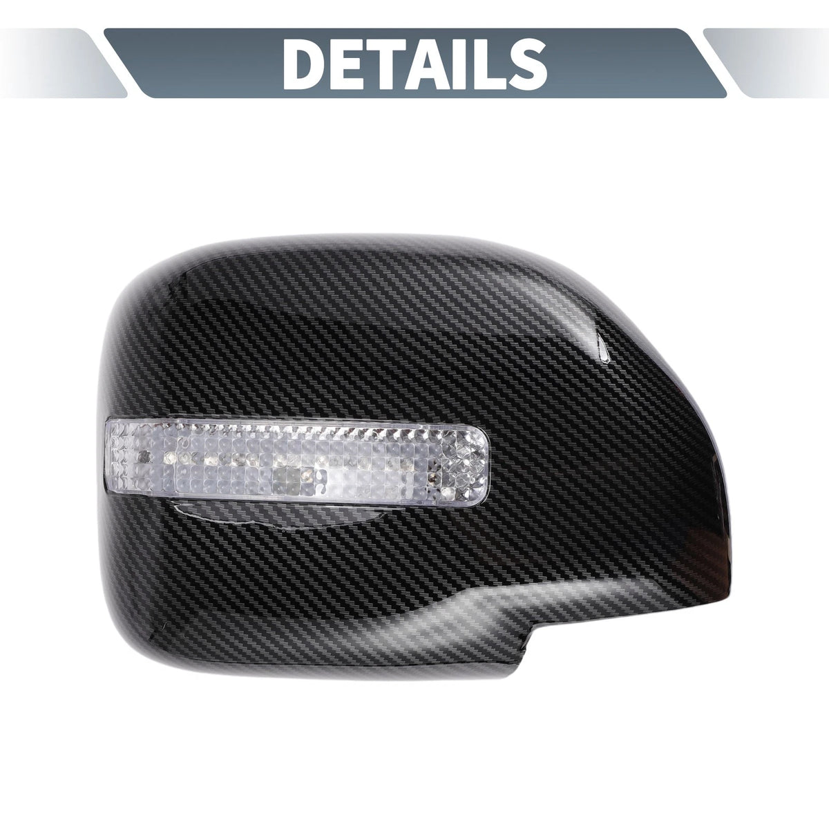Rearview Mirror Cover Overlay Replacement for Lexus LX470 (1998–2007)