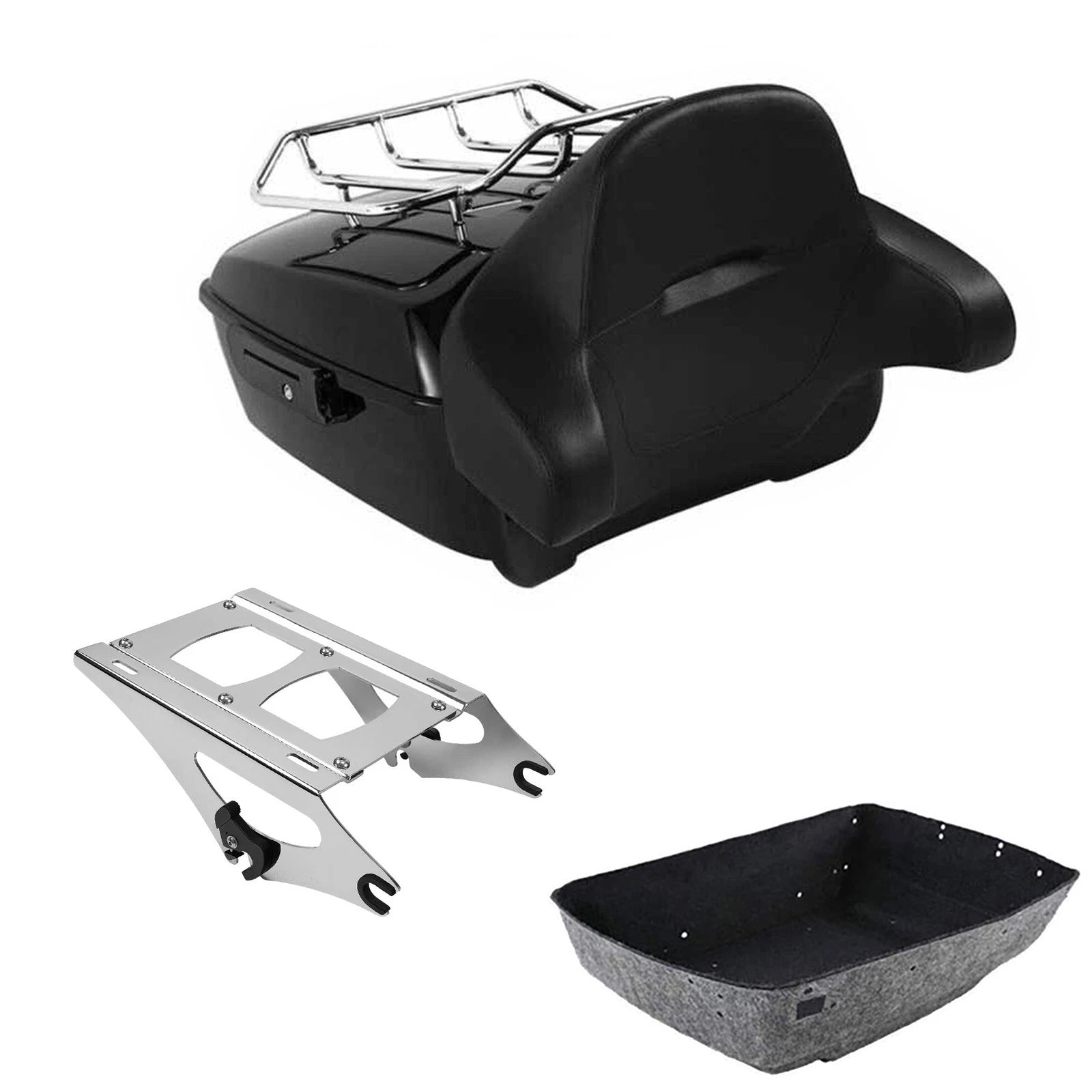Trunk Wrap Around Backrest Mount Rack for Harley Street Glide (2014–2026)