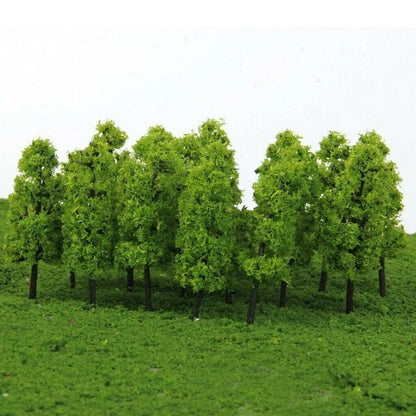 Set of 4 Mini Desk Garden Layout Scale Model Trees