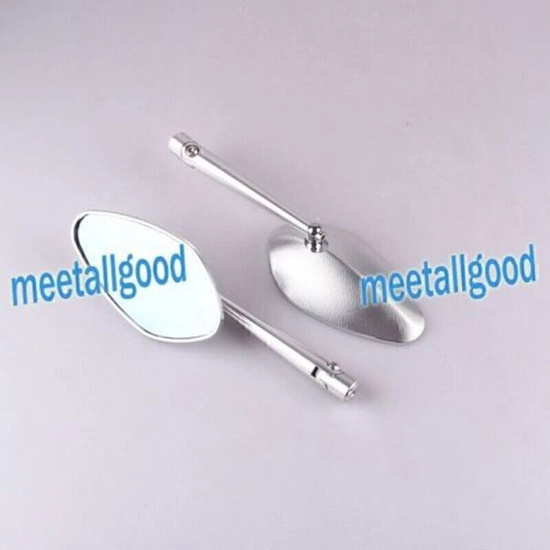 Set of 2 Leaf Style Rear View Side Mirrors for Motorcycle