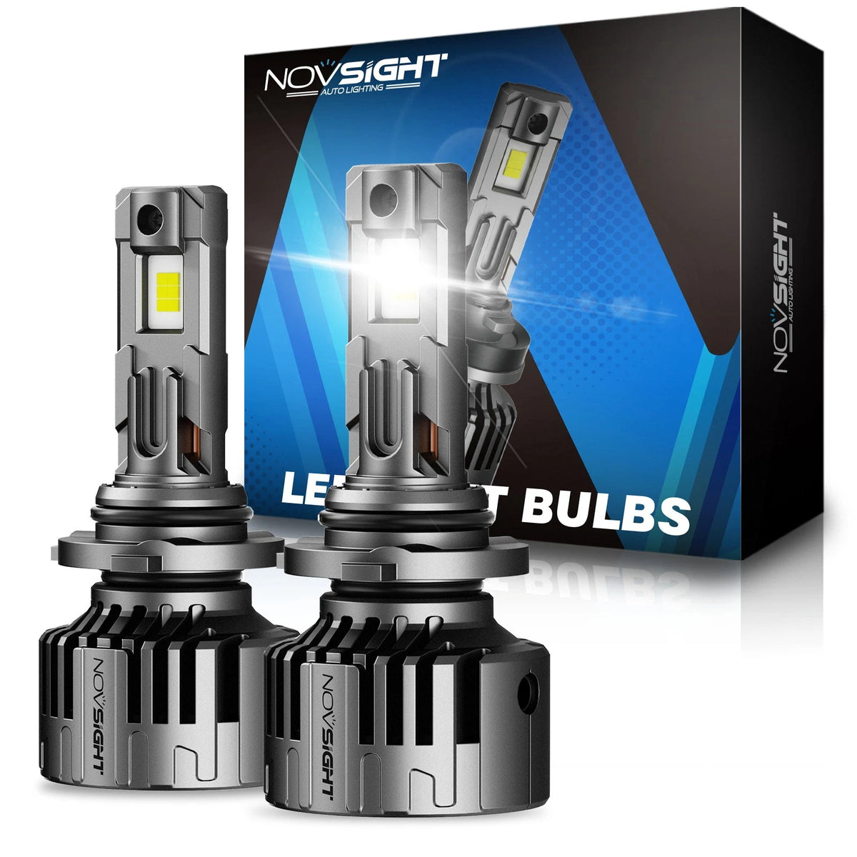 2X 9005 LED Headlight Bulb for NOVSIGHT (No Error)