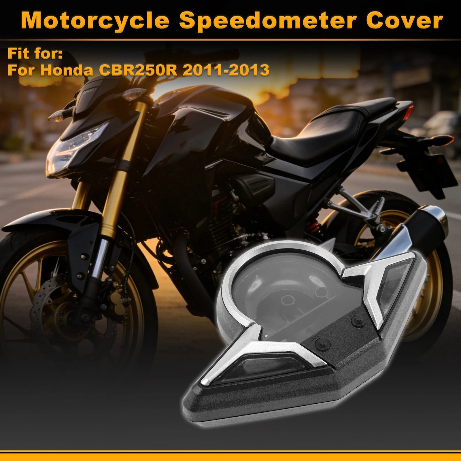Speedometer Gauge Cover Replacement for Honda CBR250R (2011–2013) Plastic 1Pc