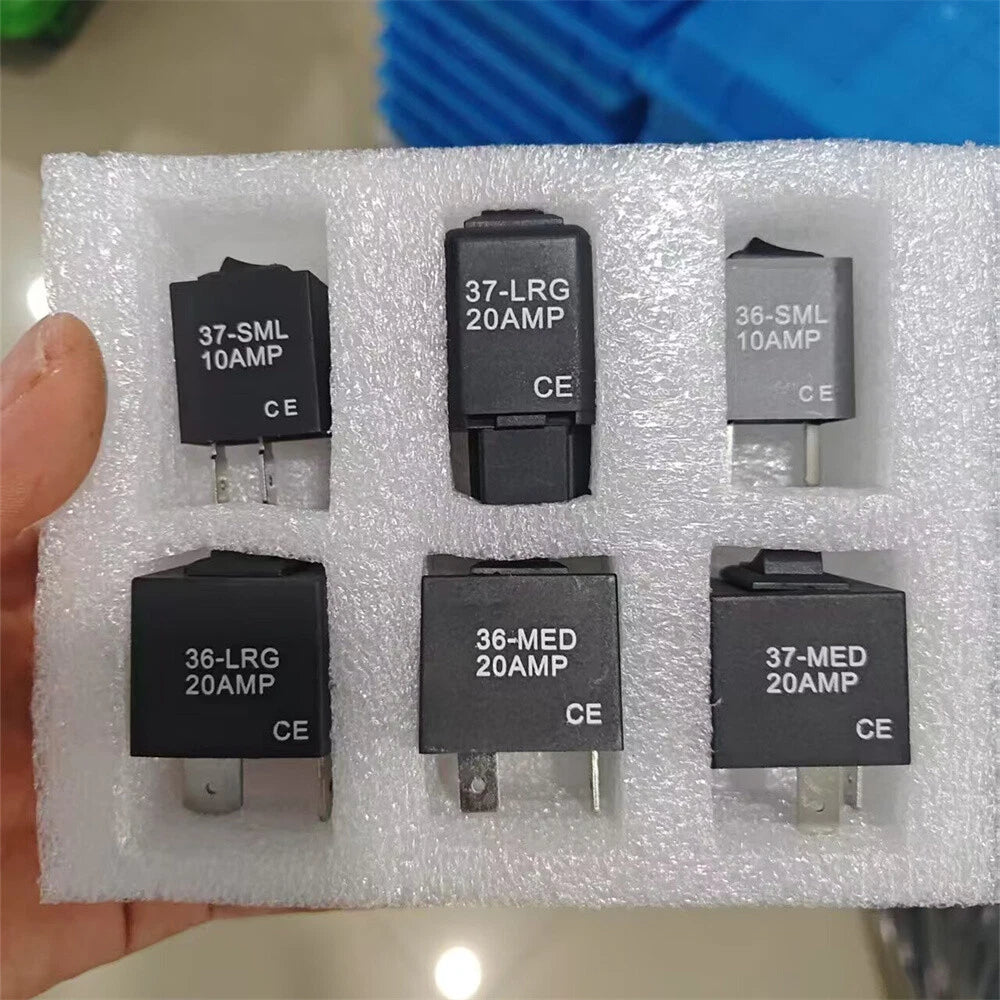 6Pcs Fuel Pump Relay Kit for Universal Applications (12V)