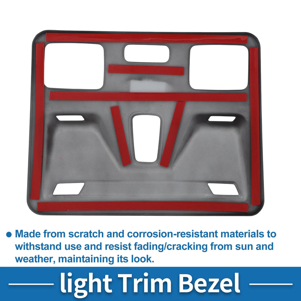 Front Row Headlight Trim Bezel for Ford Maverick (2022) Black