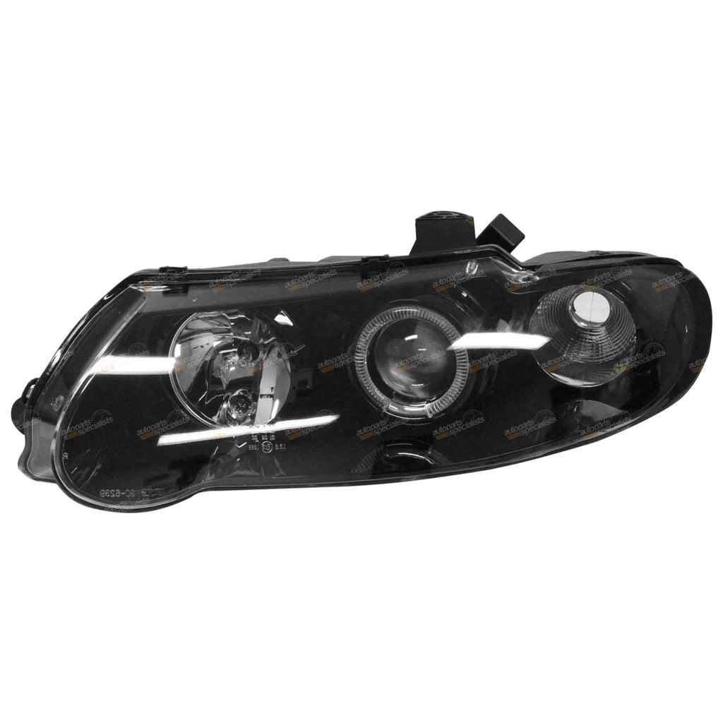 2X Altezza Angel Eye Black Headlights for Holden Commodore (2000–2002)