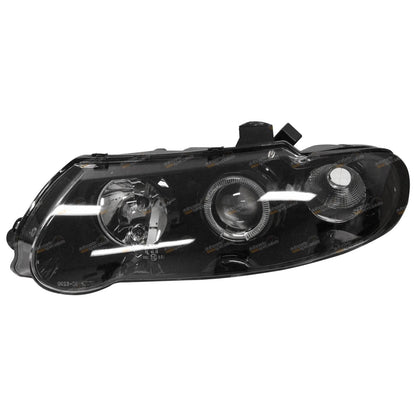 2X Altezza Angel Eye Black Headlights for Holden Commodore (2000–2002)