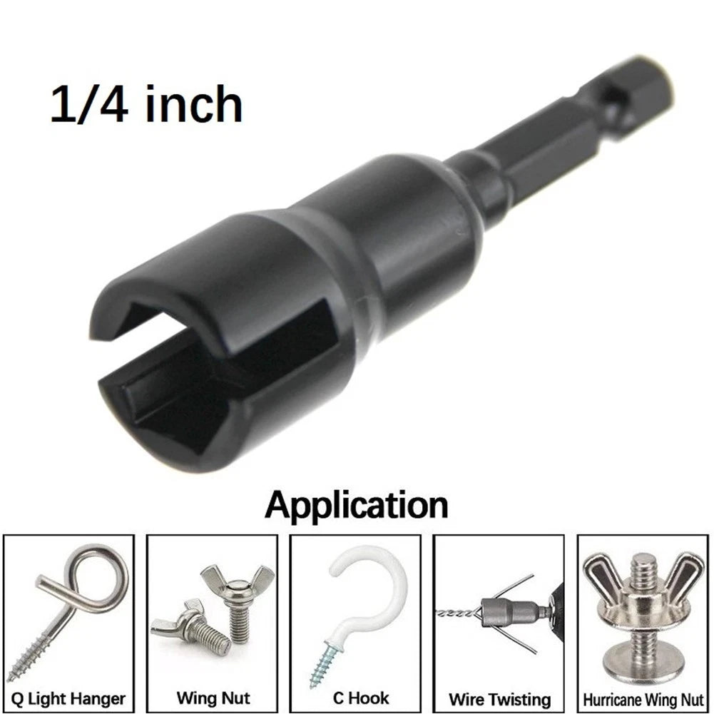 1/4 Inch Butterfly Bolt Socket Wrench Adapter for Power Tool