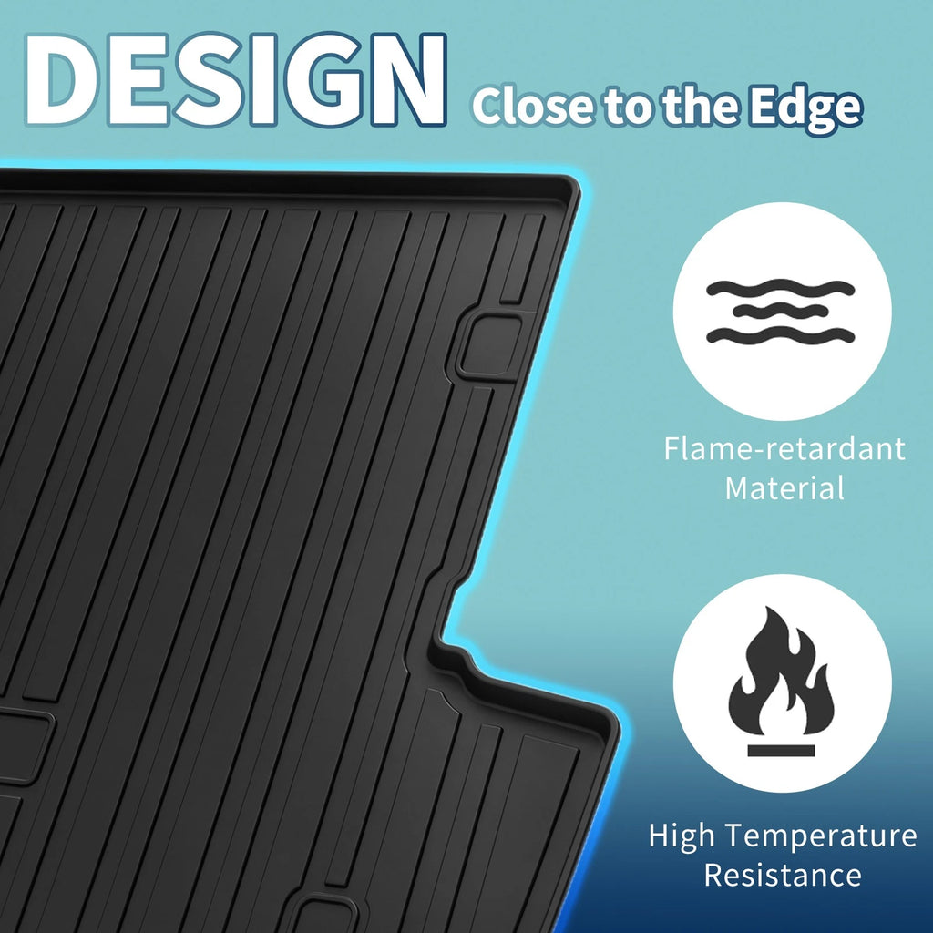 Cargo Liner Rear Trunk Mat 1 Pc for Toyota 4Runner (2013–2022) TPE Flat