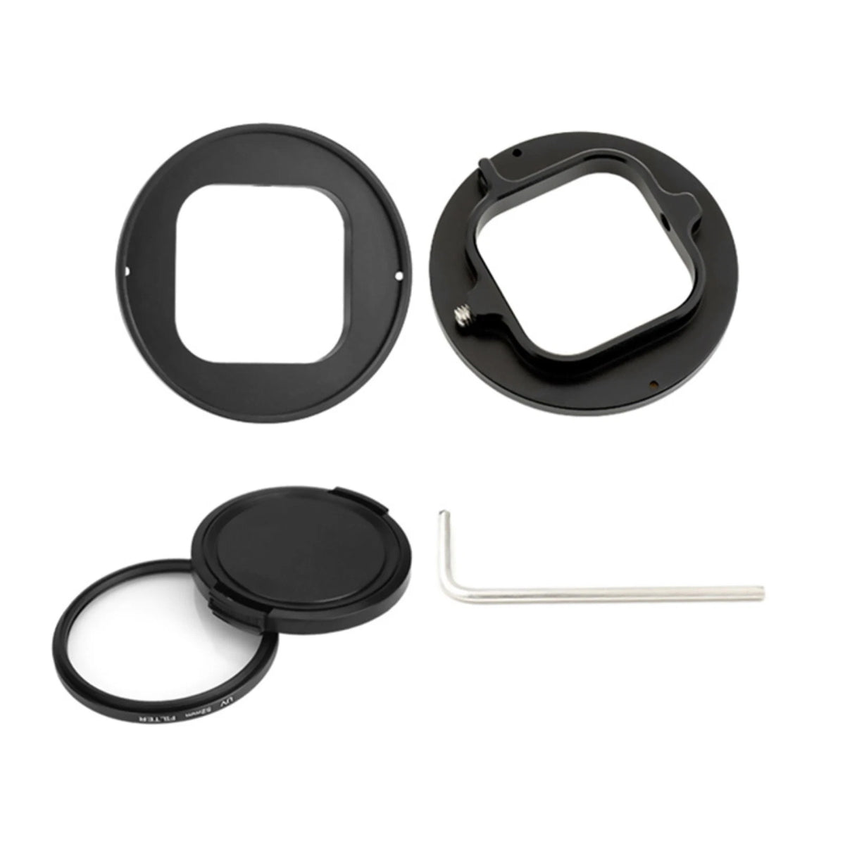 52mm UV Camera Lens Filter Adapter Ring for GoPro Hero 9/10 Black