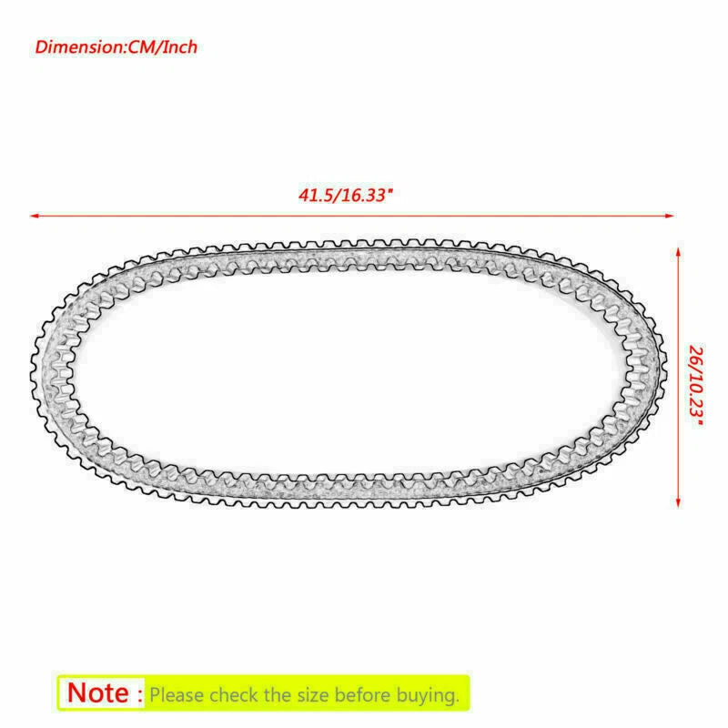 Drive Belt for Ski-Doo Formula Z, Deluxe, MX-Z, Summit (1996–2003) 417300067, 414918200 T9