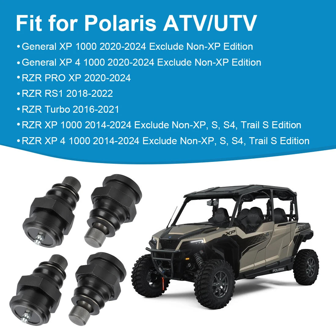 Heavy Duty Ball Joint for Polaris RZR XP 1000 XP4 1000 (2014–2024) 7082422 7082487