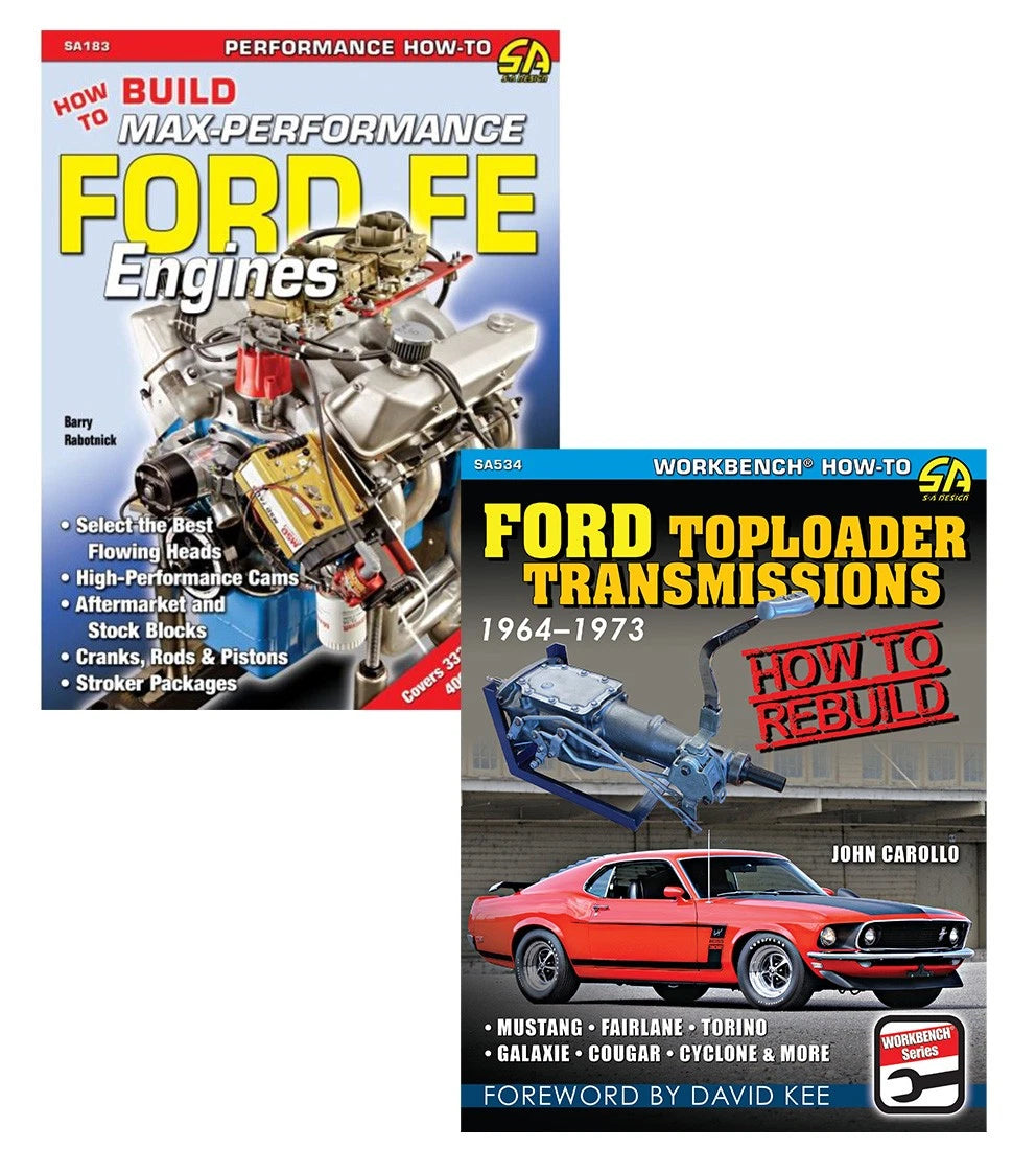 Set of 2 Max-Performance FE Engines Toploader Transmissions Books (1964–1973)