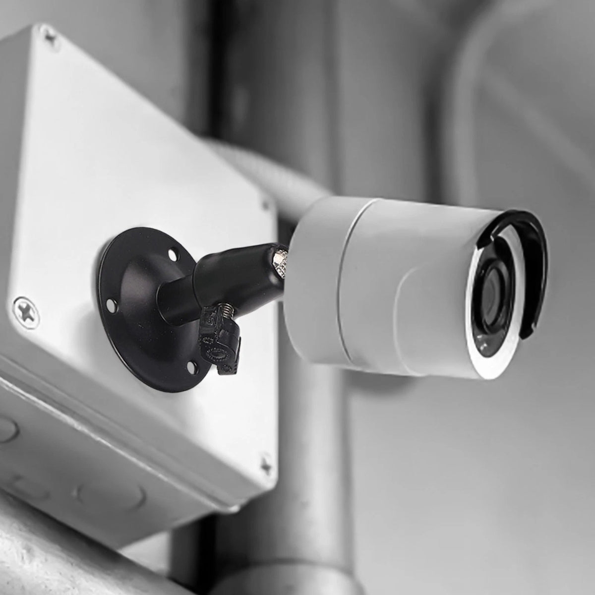 Set of 4 CCTV Camera Wall Brackets with Middle Pucker Design