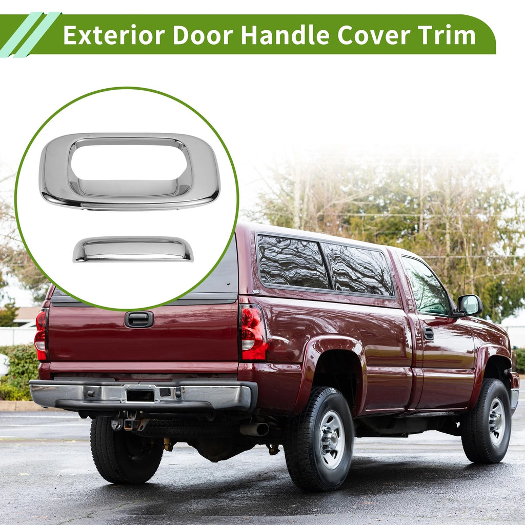 Exterior Door Handle Cover Trim for Chevy Silverado 1500 (1999–2006) ABS