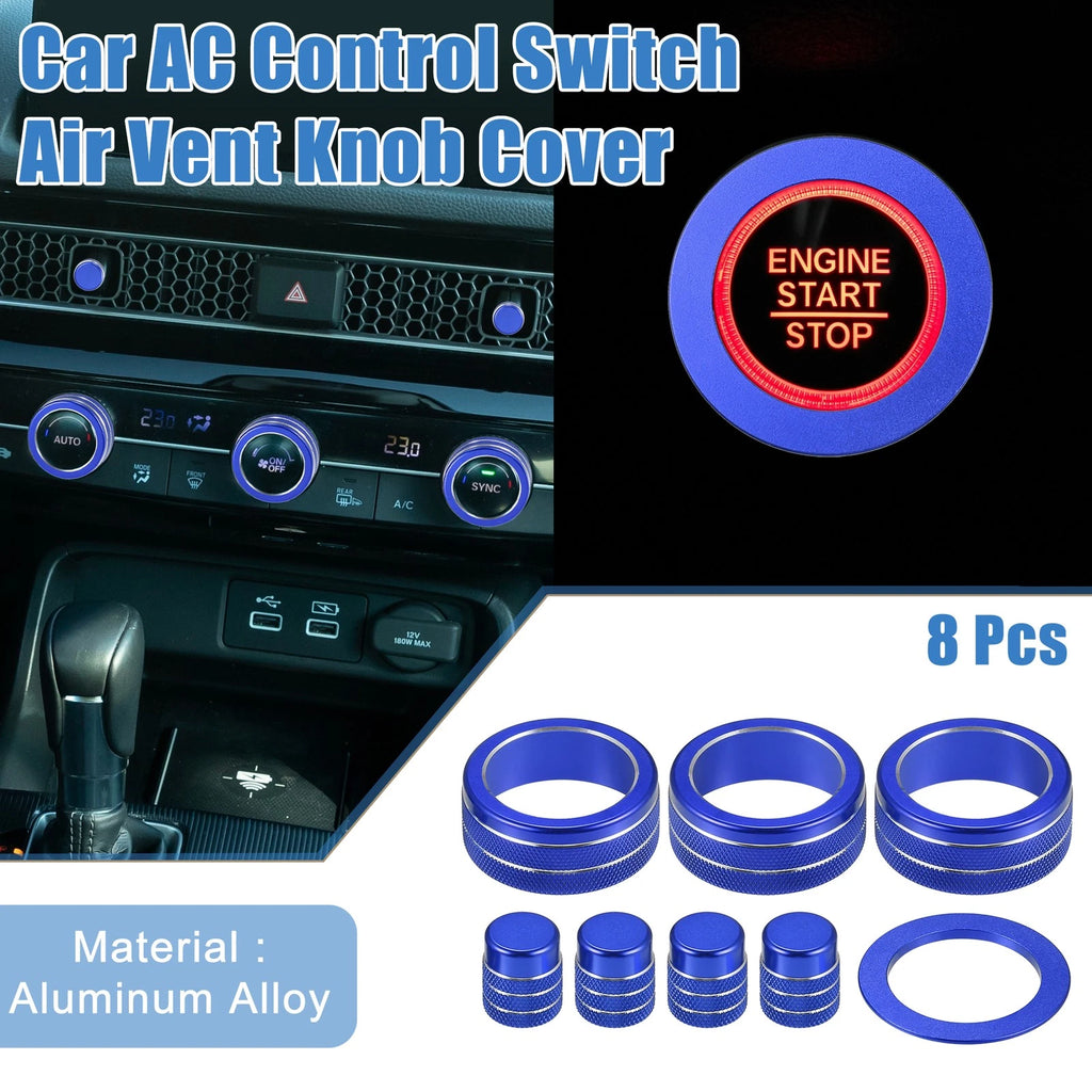 AC Switch Air Vent Knob Cover Set for Honda Civic (2022–2023)