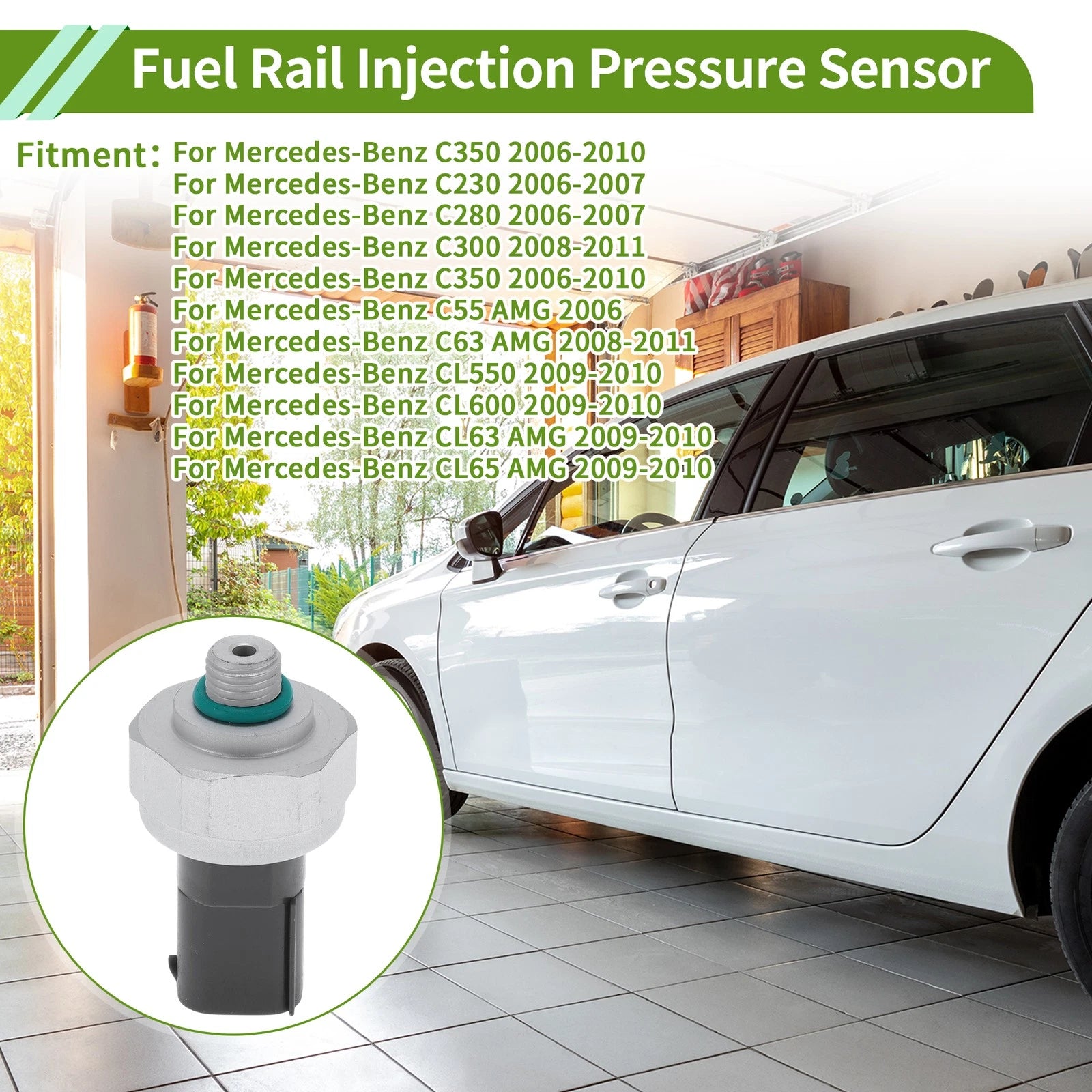 Fuel Injection Pressure Sensor Replacement for Mercedes-Benz C350 (2006–2010)
