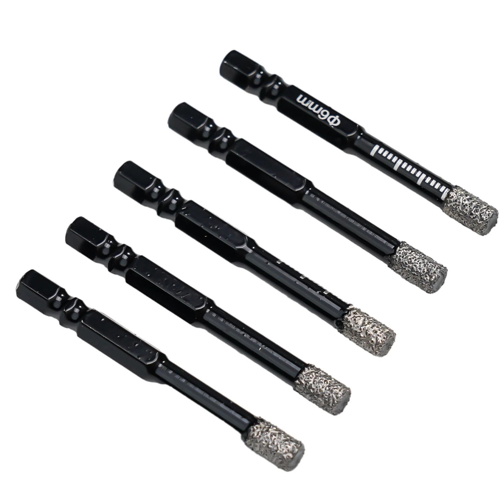 5X Hex Handle Vacuum Brazed Diamond Dry Drill Bits for Automotive Use