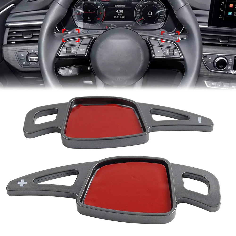 2X Steering Wheel Shifter Paddle Extensions for Audi A3 A4 A5 A6 A7 S4 S5