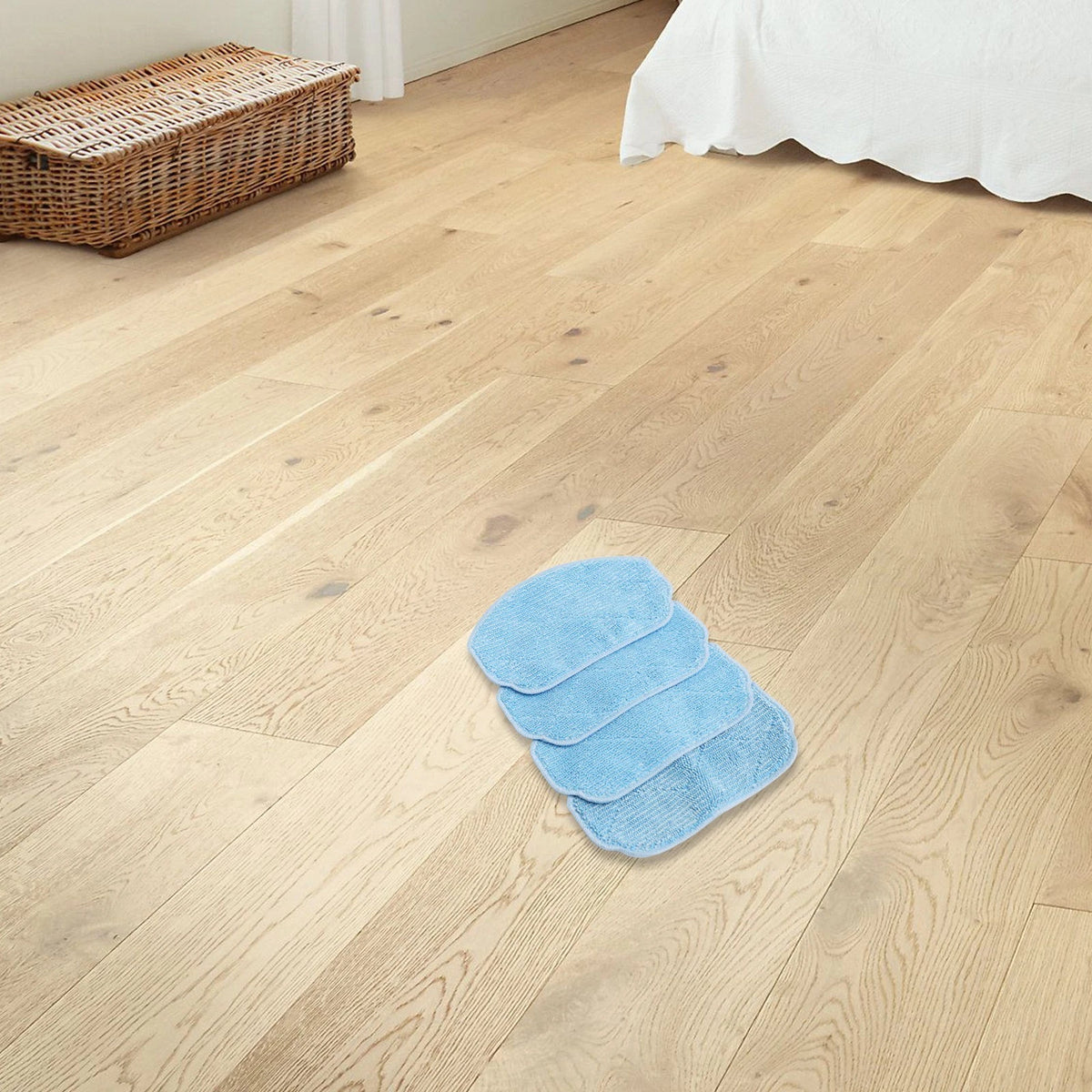 Set of 4 Mop Cloths for Cecotec Conga 999 Robot Vacuum