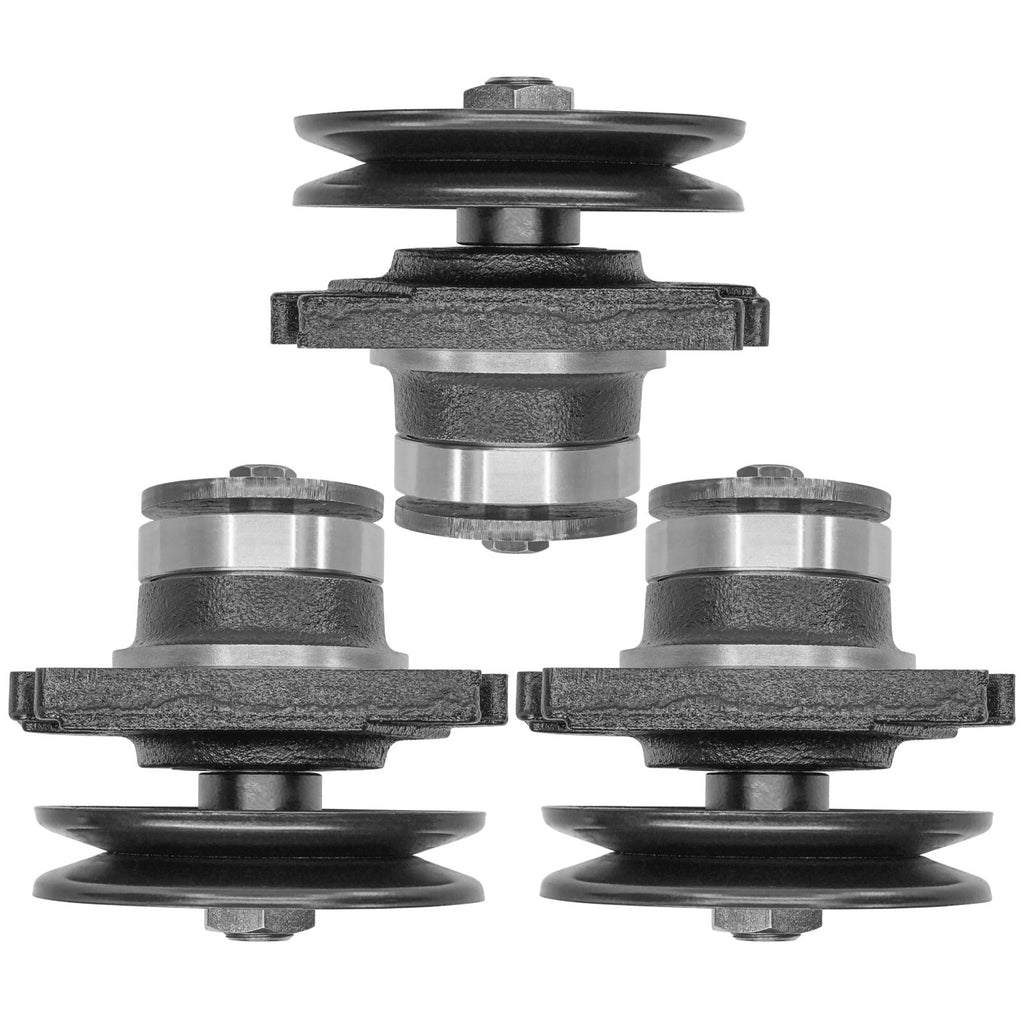 Qty 3 Spindle Replacement for John Deere 180 38 46 48 Deck (2015–2018)