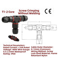 3Pin Waterproof IP68 T-Shape Cable Connector for Outdoor Lighting