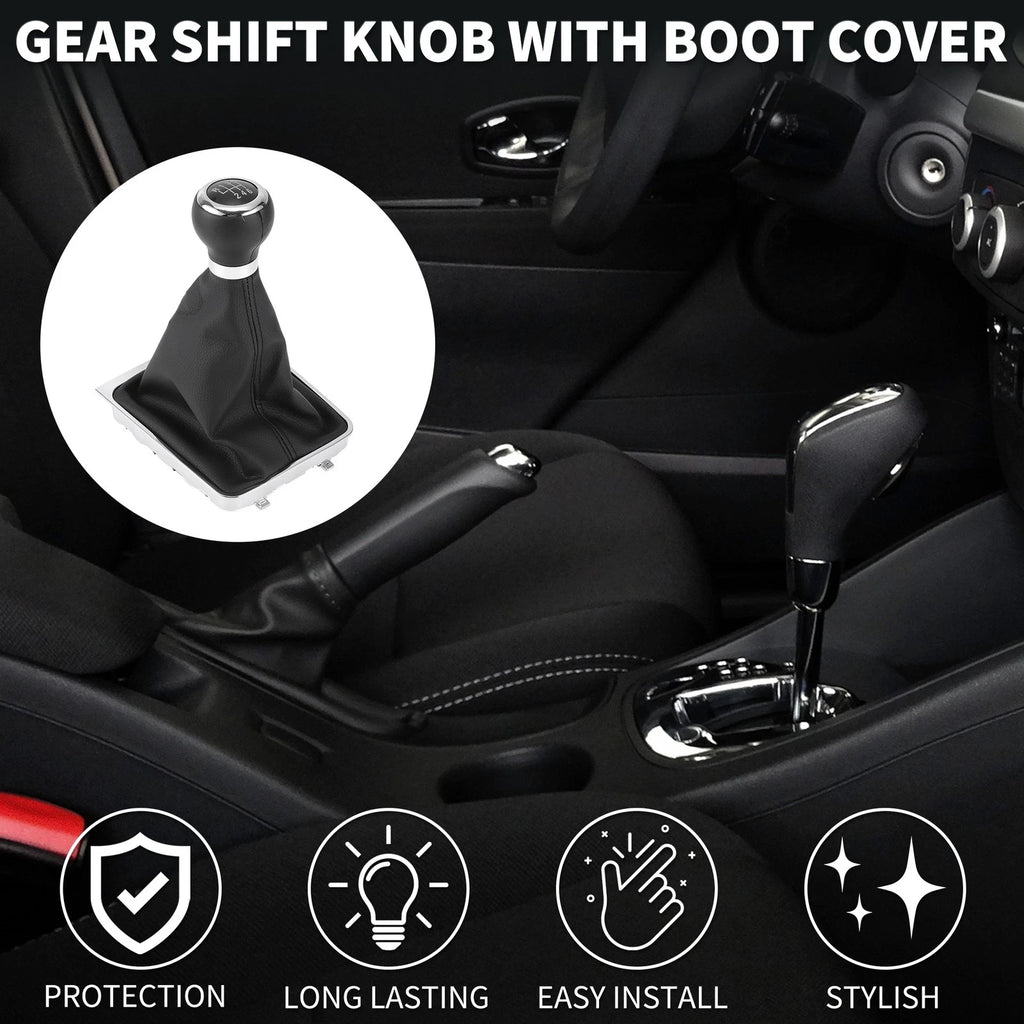 6 Speed Gear Shift Knob with Cover for Volkswagen Passat 3C (2005–2011)